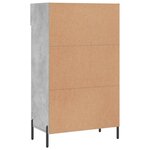 vidaXL Armoire à chaussures gris béton 60x35x105 cm bois d'ingénierie