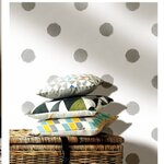 Urban Friends & Coffee Papier peint Points Blanc et gris
