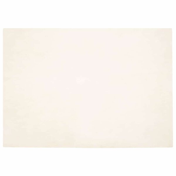 vidaXL Tapis en Fourrure Synthétique de Lapin Blanc 140 x 200 cm