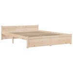 vidaXL Cadre de lit sans matelas bois massif 160x200 cm