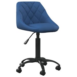 vidaXL Chaise de salle à manger Bleu Velours