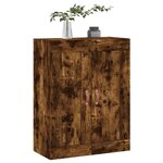 vidaXL Armoire murale chêne fumé 69 5x34x90 cm bois d'ingénierie