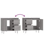 vidaXL Armoire de bain sonoma gris 65x33x60 cm bois d'ingénierie