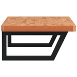 vidaXL Étagère de vasque murale acier et bois massif de hêtre