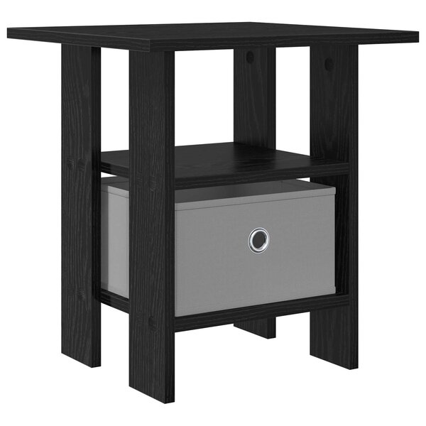 vidaXL Table de chevet Chêne noir 41 x 40 x 45 cm Bois d'ingénierie