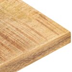 vidaXL Dessus de table Bois de manguier solide 25-27 mm 60x60 cm