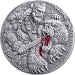 BJÖRN IRONSIDE Le chemin du Valhalla Pièce 2 Once Argent 2000 Francs Cameroun 2025