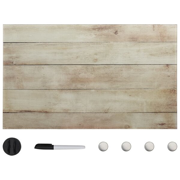 vidaXL Tableau noir magnétique mural Verre 100x60 cm