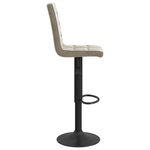 vidaXL Tabouret de bar Gris clair Velours