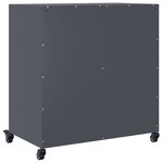 vidaXL Buffet anthracite 68x39x72 cm acier