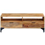 vidaXL Meuble TV bois de manguier 120x35x45 cm