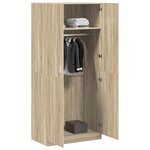 vidaXL Garde-robe Chêne sonoma 90x52x200 cm Bois d’ingénierie