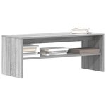 vidaXL Meuble TV Sonoma gris 100x40x40 cm Bois d'ingénierie
