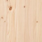 vidaXL Boîte de rangement 109x36 5x33 cm Bois massif de pin