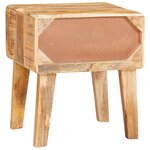 vidaXL Tables d'appoint Marron 40 x 32 x 46 cm bois de manguier massif