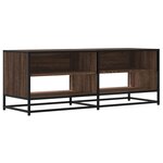 vidaXL Meuble TV chêne marron 120 5x40x46cm bois d'ingénierie et métal