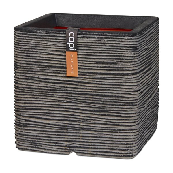 Bac rib top qualité int/ext. Cube 30x30x30 cm anthracite - dimhaut: h 30 cm - couleur: gris anthracite