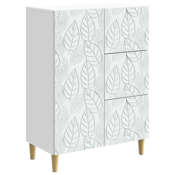 vidaXL Buffet Blanc 66 x 34 5 x 90 cm Bois d'ingénierie