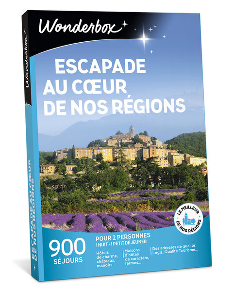 Coffret cadeau - WONDERBOX - Escapade au coeur de nos régions