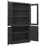 vidaXL Armoire de bureau Anthracite 90x40x180 cm Acier