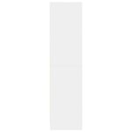 vidaXL Garde-robe Blanc 30x50x200 cm Bois d'ingénierie