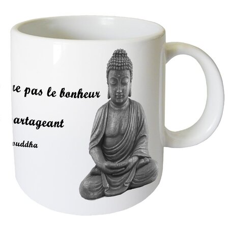 Tasse en céramique bonheur bouddha by cbkreation
