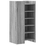 vidaXL Armoire à chaussures sonoma gris 52x37 5x100 cm