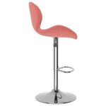 vidaXL Tabourets de bar lot de 2 rose velours