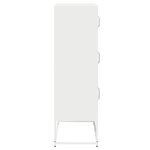 vidaXL Buffet haut blanc 68x39x123 cm acier