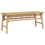 vidaXL Banc Marron 110 x 38 x 45 cm Bambou