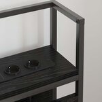vidaXL Tête de lit de rangement Chêne noir 90 cm Bois d'ingénierie