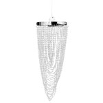 vidaXL Lustre suspendu Crystal 22 x 58 cm