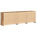 vidaXL Buffet LED Bois ancien 202 x 37 x 67 cm Bois d'ingénierie