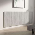 vidaXL Tête de lit murale Sonoma gris 240x1 5x80 cm Bois d'ingénierie