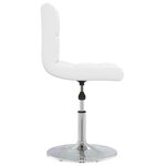 vidaXL Chaise à manger Blanc Similicuir