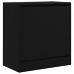 vidaXL Armoire à chaussures noir 60x34x63 5 cm bois d'ingénierie