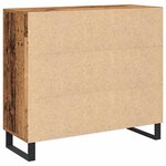vidaXL Buffet Bois ancien 90 x 34 x 80 cm Bois d'ingénierie