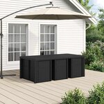 vidaXL Ensemble de salle à manger pour jardin 7 Pièces Anthracite PP