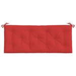 vidaXL Coussin de banc de jardin rouge 120x50x7 cm tissu oxford