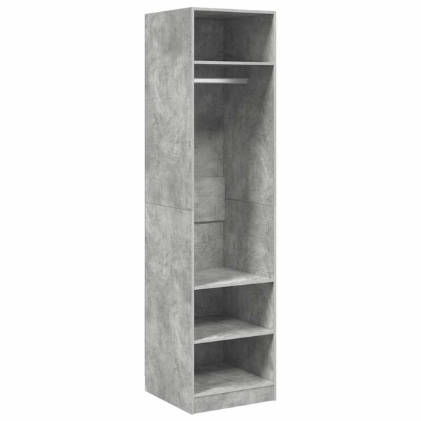 vidaXL Garde-robe Gris béton 50x50x200 cm Bois d'ingénierie