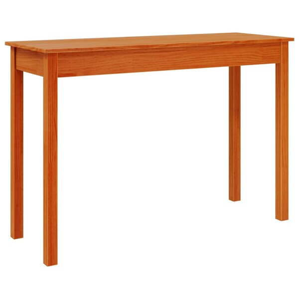 vidaXL Table console marron miel 110x40x75 cm bois massif de pin
