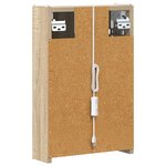 vidaXL Armoire Miroir de Salle de Bain Chêne Sonoma 33 x 11 5 x 50 cm