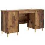 vidaXL Bureau Bois ancien 142 5 x 50 x 75 cm Bois d'ingénierie