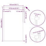 vidaXL Store enrouleur occultant café 135x230cm largeur du tissu