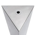vidaXL Fontaine de jardin Argenté 37 7x32 6x110 cm Acier inoxydable
