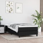 vidaXL Cadre de lit Noir 80x200 cm Tissu