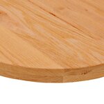 vidaXL Dessus de table 120x60x4 cm bois de chêne massif ovale