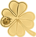 Pièce de monnaie en Or 3000 Francs g 0.031 (1/1000 oz) Millésime Gold Gift FOUR LEAF CLOVER 1/1000