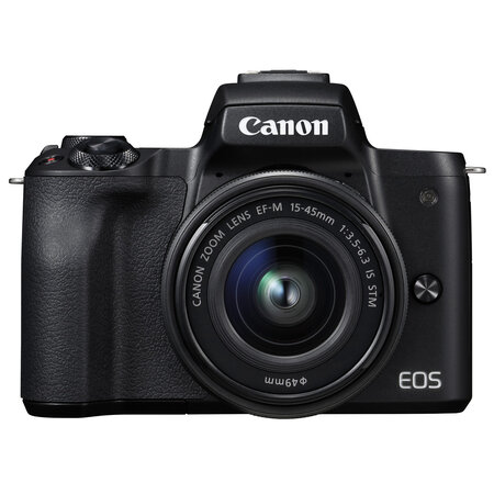 Canon eos m50 + ef-m 15-45mm is stm milc 24 1 mp cmos 6000 x 4000 pixels noir