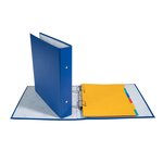 Classeur Rembordé Polypropylène Format Ecolier 2 Anneaux 25mm - 230x215mm - Couleurs Assorties - X 20 - Exacompta